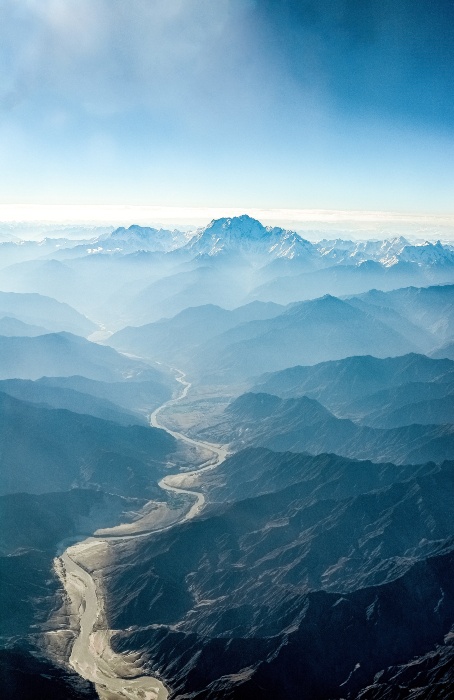 Mountains from above